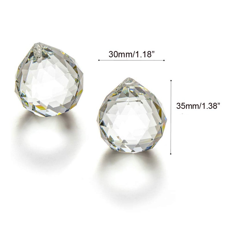 JIHUI Crystal Prism Ball Window Suncatcher Rainow Maker 30mm/1.18 inches