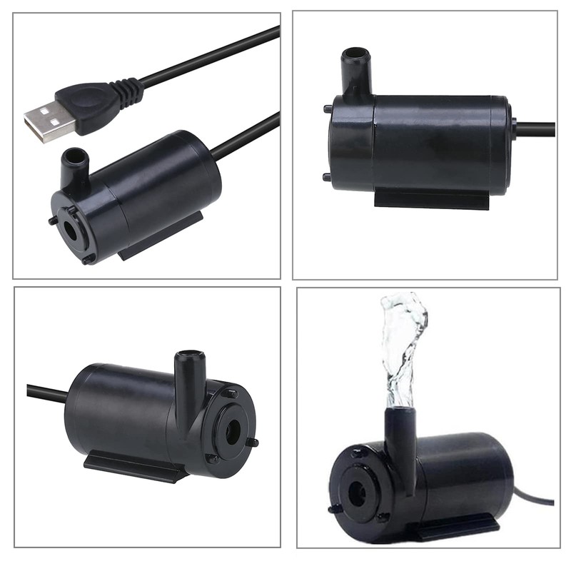 SIPYTOPF 3Pcs DC 3-5V USB Micro Submersible Mini Water Pump