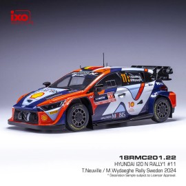 IXO Models 2024 HYUNDAI i20 N Rally1 #11 T.Neuville - M.Wydaeghe Rally Sweden