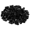 TOP-VIGOR 200Pcs Rubber End Caps, 6mm ID Round Flexible Screw