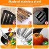 9Pcs Stainless Steel Cooking Utensils Set, Stainless Steel Kitchen Utensils,