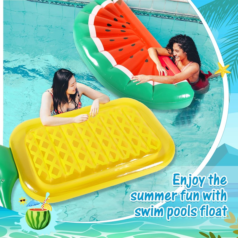 Libima 2 Pcs Giant Pool Floats Large Fruit Food Float