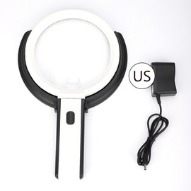 130mm Thick Table Magnifier LED Lighted Magnifying Glass Lamp Magnifier Desk Lamp with