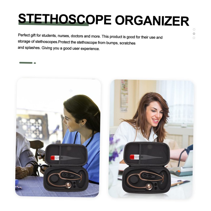 CIYODO 1Pc Stethoscope Travel Pouch Storage Bag with Mesh Pockets