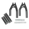 Motorcycle Rear Mudguard ABS Metal Black Tire Splash Guard Universal