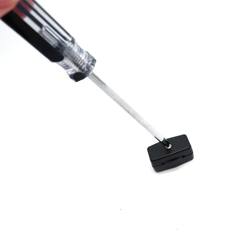 Luomorgo 3A 125VAC Lamp Black Inline Rotary Cord Switch 10pcs