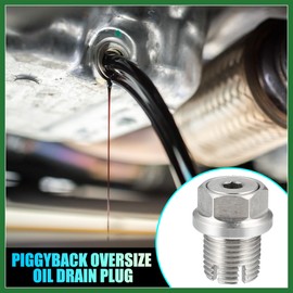Motoforti 1 Set M16.1-1.5 x 15mm Car Oversize Piggyback Oil Drain Plug Kit Long-lasting