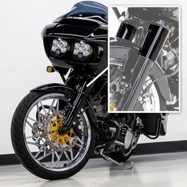 Proline Wraps PPF Kit for Motorcycle Front Upper Shocks, Clear or Black, Made in USA (Clear)