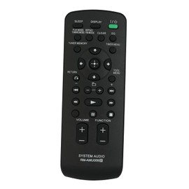 RM-AMU009 Replaced Remote for Sony Mini Hi-Fi Component System MHC-EC609iP MHC-EC78Pi MHC-EC68Pi MHC-EC98Pi CMT-CX4iP CMT-MX500i MHC-EC709iP MHC-EC909iP MHC-EC79i CMT-LX20i MHC-EC69i