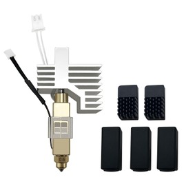 HzdaDeve 0.6MM Ceramic Hotend for Centauri Carbon Print Head Extruder Kit Hot End Heat Sink Hardened Steel Brass Nozzle with Extra 2PK Silicone Cover and 2PK Nozzle Brushes for Elegoo Centauri