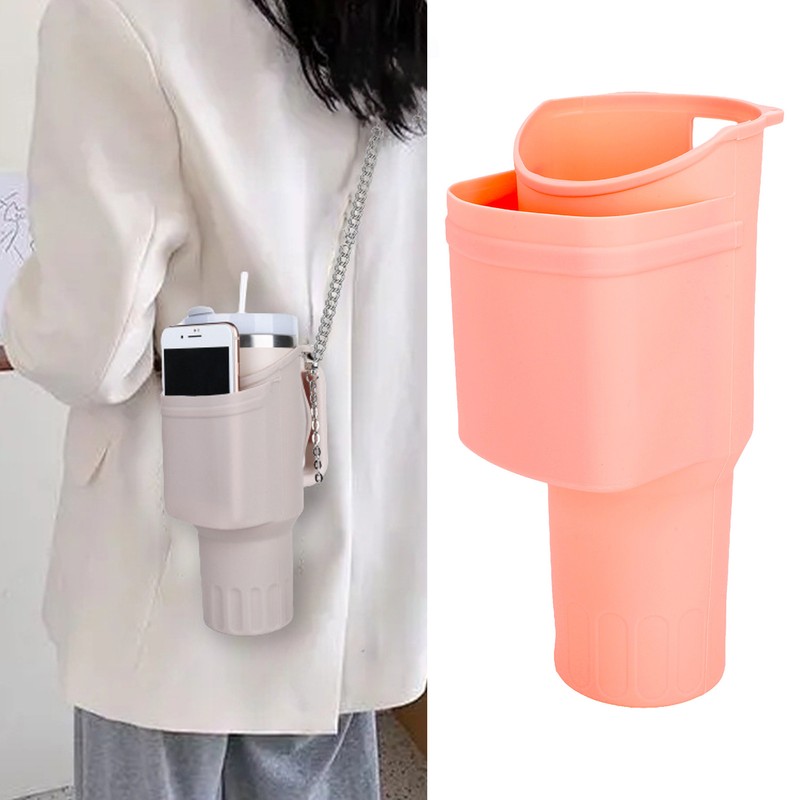 Cup Silicone Boot Sleeve with Pocket Chain Strap Flexible Soft