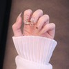 Heart Nail Length Fake Nails Butterfly Decoration Polka Dots Make