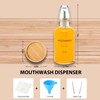 BONLONG Glass Mouthwash Dispenser for Bathroom, Clear