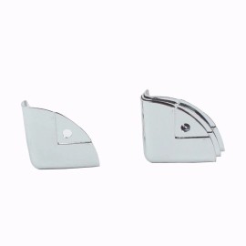 mLaval Guitar Parts 4x Durable Guitar Amp Speaker Cabinet Steel Corners Sector 35mm ,Chrome