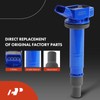 A-Premium (Blue) Set of 12 Ignition Coil Pack and Iridium