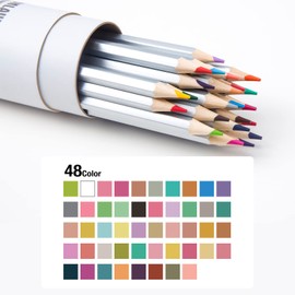 FUNLAVIE Colouring Pencils 48 Coloured Pencils Artist Sketch Colour Pencils for Adult Colouring Books