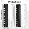 4PCS Journal Ruler，Ymapinc Book Marker Clear Notebook Ruler with Holes