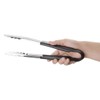 Hygiplas Pro-Grade Kitchen Serving Tongs 300mm, Black Colour Coded -
