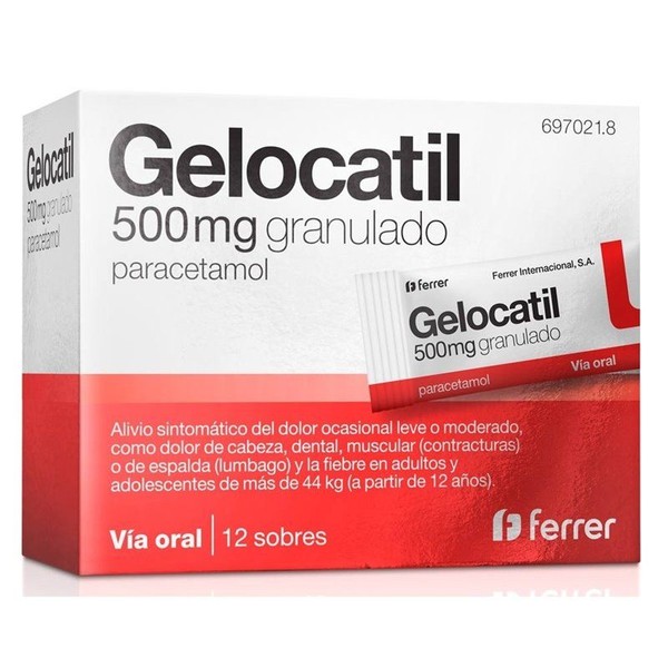 Ferrer Internacional Gelocatil 500 Mg 10 Sachets Granulate