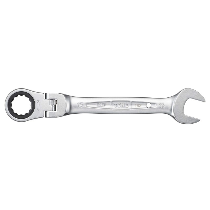 TONE RMF-15 Oscillating Ratchet Offset Wrench, Double Side Width 0.59