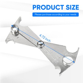 ongfuwu Scissor Fuel Line Disconnect Tool, Metal Automotive Fuel Line Remover for 3/4" 5/8" 1/2" 3/8" Quick Disconnection, Fuel Filter Removal Tool for Most Vehicles Heater, A/C Lines (4-in-1)