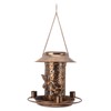 Solar Bird Feeder for Outdoors Hanging IP65 Waterproof Warm Light