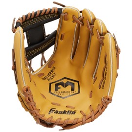 Franklin 11" Glove TAN/Kids Gloves/Introduction to Baseball, Yellow