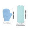 Body Exfoliating Gloves Back Scrubber Set, Exfoliating Shower Towel Body