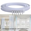 ALIMOTA Cortineros de Baño Flexibles para Techo y Pared -