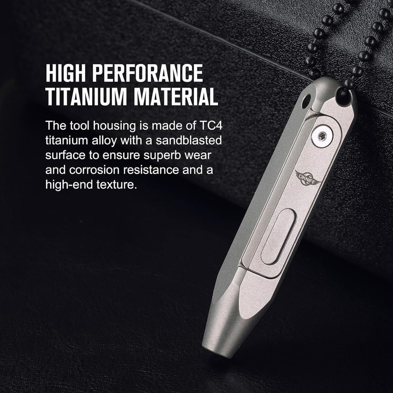 OKNIFE Otacle D1 Titanium Small EDC Multi Bit Pocket Screwdriver,