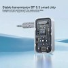 Transmitter Receiver 2 IN 1 Bluetooth 5.3 Wireless Audio 3.5mm