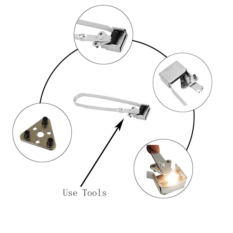 10 PCS Flint Torch Striker Flint Three Head Replacement Flint