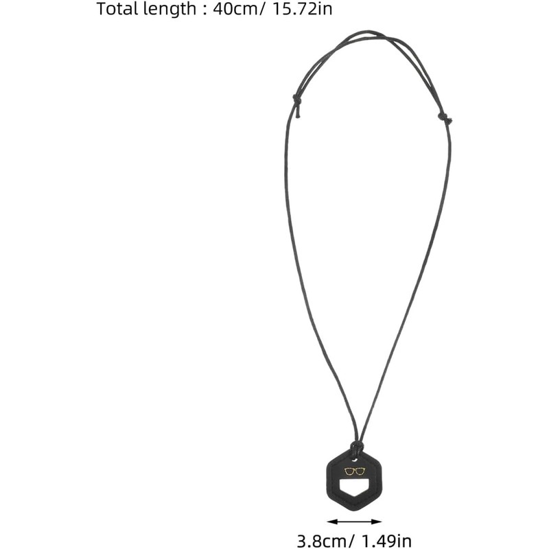 Luxshiny Cordón Negro Ajustable para Gafas, Correa de Cuello Portátil