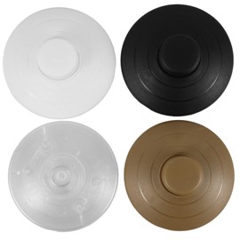 SOLUSTRE 4pcs Floor Lamp Foot Switch, Foot Pedal Switch Round Floor Lamp Inline Switch Step-on Button DIY Installation for Floor Lamp On-Off Control Replacement