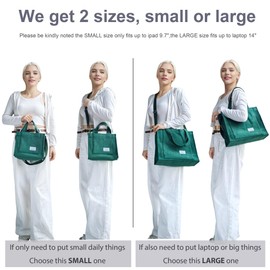 UERRUAM Tote Bag Women Work Corduroy Bags Crossbody Bag Purse for Women Travel Bags Handbags Everyday Bag,Large,Green