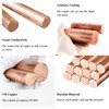 HWYEE 2PCS 99.98% Pure Copper Rod 3/8''(10mm) Dia 8.031'' Lengther