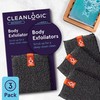 Cleanlogic Detoxify Purifying Charcoal Infused Exfoliating Body Scrubber, Reusable Exfoliator