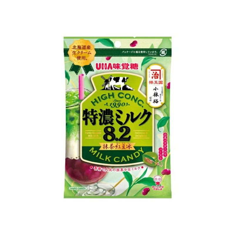 Mikakuto Tokuno Milk 8.2, Matcha Red Bean Blast, 2.5 oz