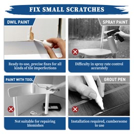 DWIL Multi Surface Touch Up Paint - White Touch Up Paint Pen, Interior and Exterior House Paint, for Wall, Door, Kitchen Cabinets, Wood, Furniture, 1.5 Fl Oz (Semi-Gloss, Mars Black)