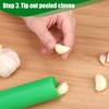 Sinnsally Garlic Peeler Skin Remover Roller Keeper,Easy Quick to Peeled