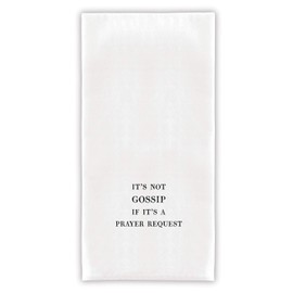 Santa Barbara Design Studio Dish Towel Face-to-Face Designs Ultra-Absorbent Thirsty Boy Towels, 30" x 30", It's Not Gossip If It's a Prayer Request