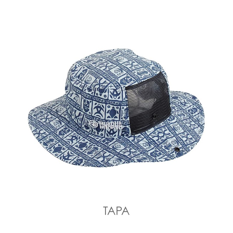 TAVARUA TM1005 (TAPA) Standard Surf Hat, UPF50+, Unisex, Wide Brim,