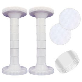 Bedrostarry (4.3 - 6.7 inches (11 - 17 cm) Fall Prevention, Tension Rod, Adjustable Length High Strength Fixing Rod, Shoe Box, Wardrobe and Large Furniture Auxiliary Fixing Tool, Mini Telescopic Rod