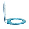 Transparent Resin Toilet Seat Soft Close WITH 2 Hinges Quiet