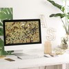 Relaxdays Pen Holder Angular, Modern Decorative Design, Make-up Brush Organiser,