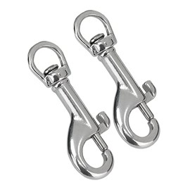 Bolts Snap Hooks, 65mm Bolt Snaps Hook Waterproof 316 Stainless Steel 2Pcs Single Ended Diving Clips for Diving, Dog Leash, Key Chain