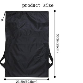 CocCCoon Pushchair Bag Black pram Bag for Airplane for Students Travel Vacations College Pushchair Travel Bag with Straps Drawstring Laundry Bag Heavy Duty Laundry Drawstring Storage Bag
