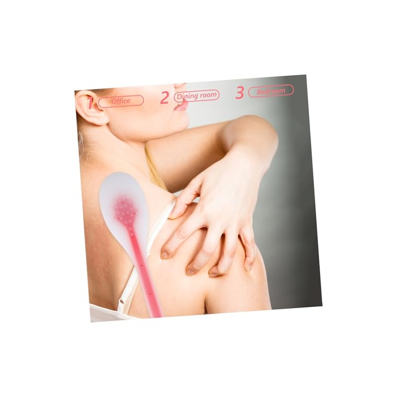 Beaupretty Aplicador Crema Espalda Herramienta Loción Cerdas Suaves Cabezal Desmontable