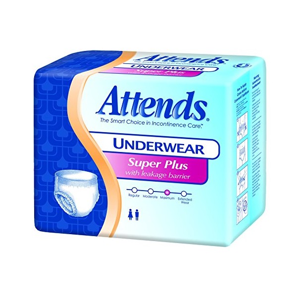 Attends APP0710 Protective Underwear, Super Plus Absorbency, 22"-34", Small (Pack of 80)