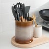 Nihow Kitchen Utensil Holder: 7.2 Inch Extra Large Ceramic Utensil